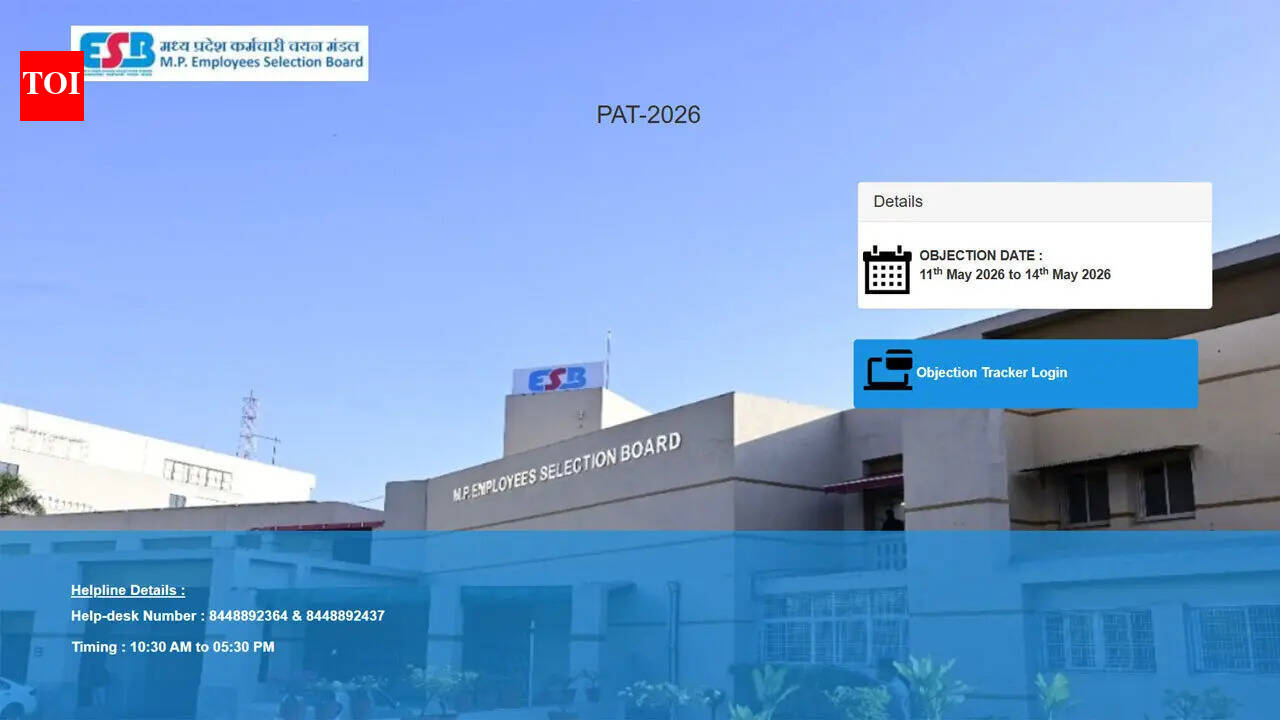 MP PAT 2026 preliminary answer key released objection window opens for candidates till May 14