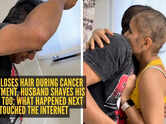 Wife loses hair during cancer treatment, husband shaves his head too; what happened next touched the internet