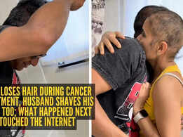 Wife loses hair during cancer treatment, husband shaves his head too; what happened next touched the internet