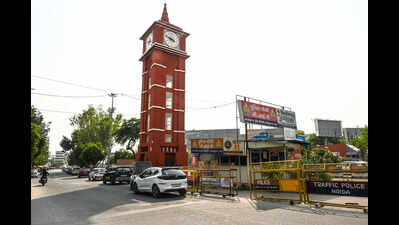Checkpost blocks view as Noida inaugurates its second clock tower near GIP Mall
