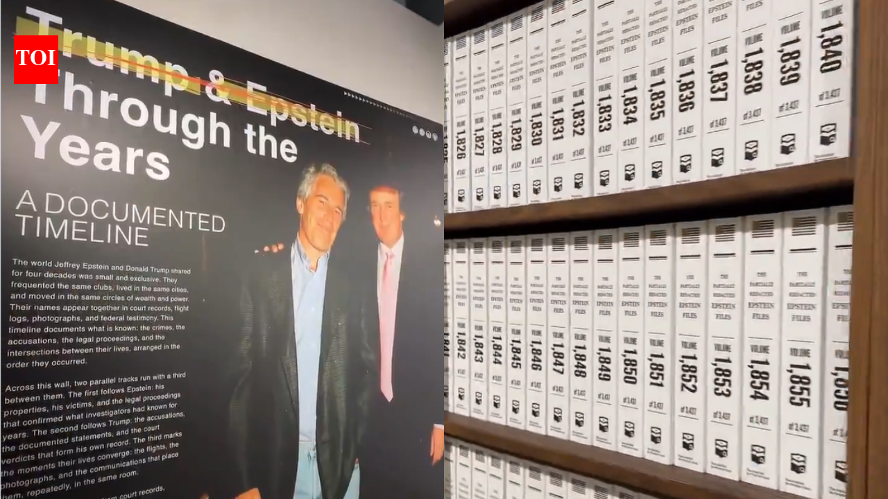 Epstein files, Trump connections: New York pop-up puts it all on display