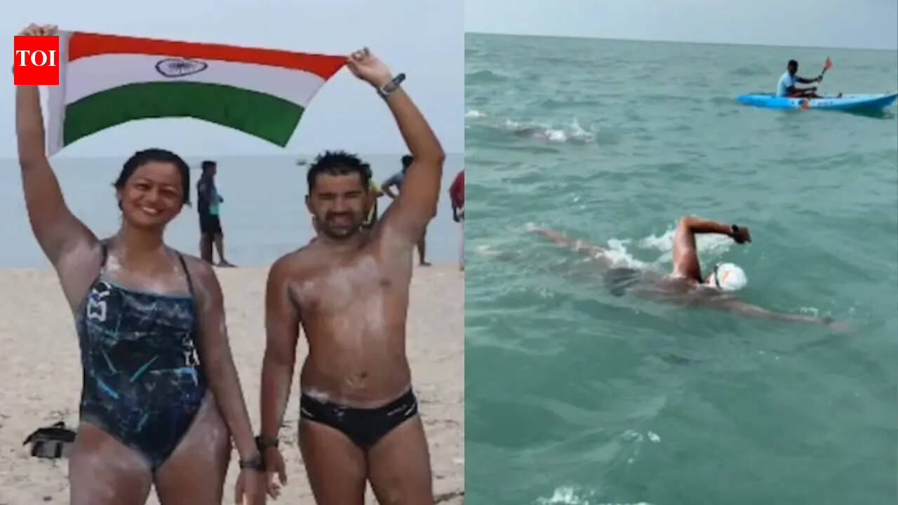 'We did it!': Bengaluru couple creates history, swims from Sri Lanka to India in 11 hours