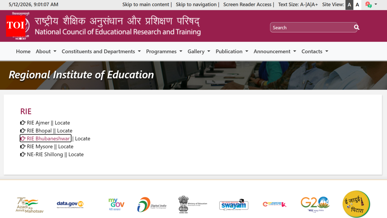 NCERT RIE admissions 2026 registration begins on May 15; check CEE exam date and details
