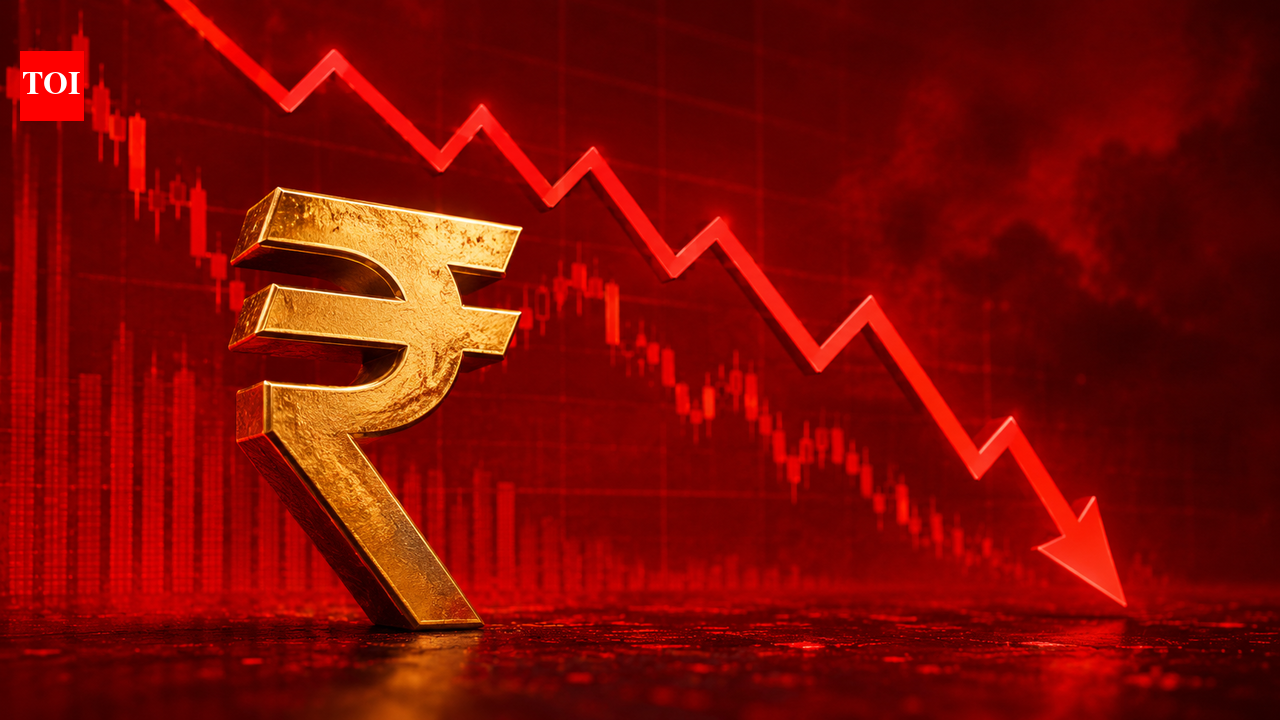 Rupee at 95.6: Currency crashes to record low as US-Iran ceasefire jitters send oil soaring – The Times of India