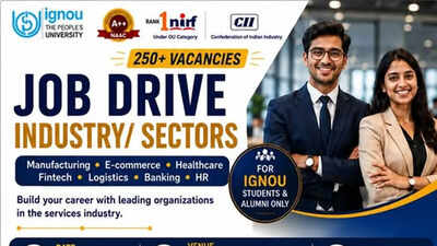 IGNOU Mumbai placement drive on May 16 to offer 250 vacancies across sectors – The Times of India