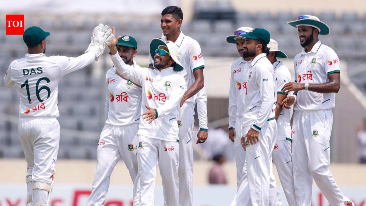 Bangladesh stun Pakistan by 104 runs as Nahid Rana’s five-for seals historic Test win