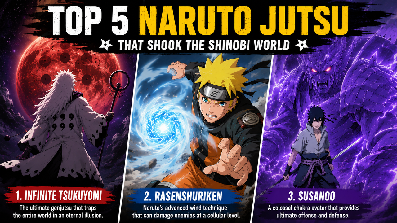 Top 5 Most Powerful Naruto Jutsu Ranked