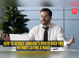 How to reduce someone's power over you without saying a word