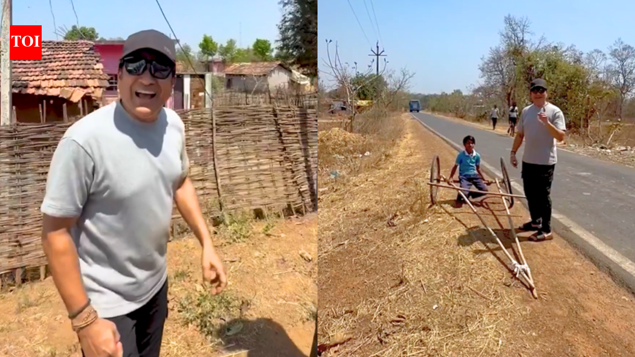 ‘Bas mauka milna chahiye’: Sachin Tendulkar impressed by children’s ‘jugaad car’ built from scraps