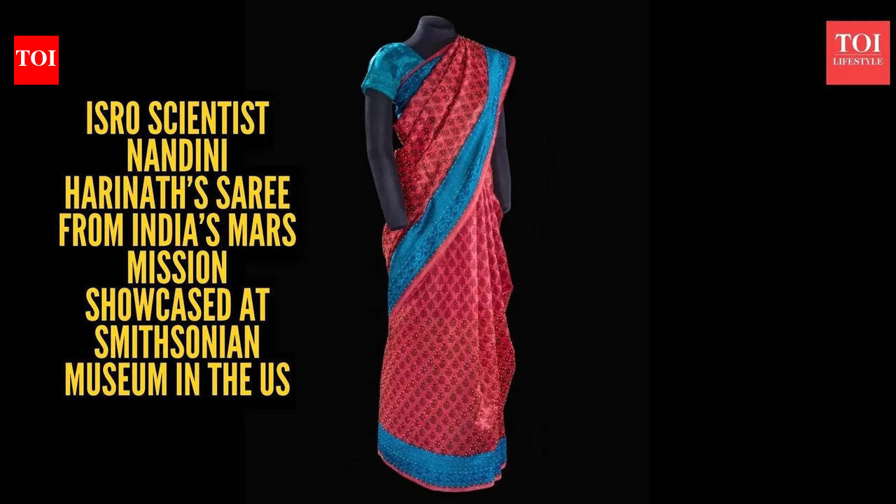 ISRO scientist Nandini Harinath’s saree from India’s Mars mission showcased at Smithsonian Museum in the US