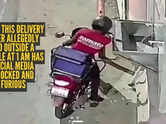 What this delivery rider allegedly did outside a temple at 1 am has social media shocked and furious