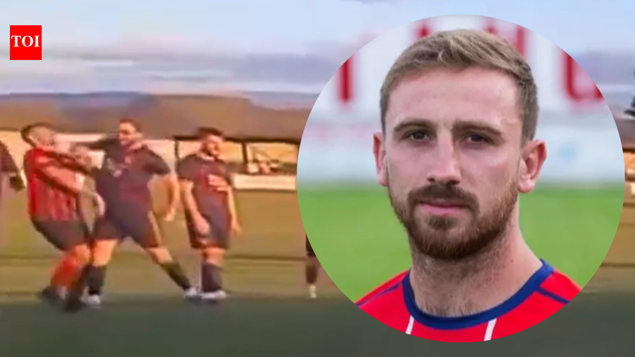 Footballer who elbowed rival unconscious in shocking on-pitch attack spared jail after viral footage spreads