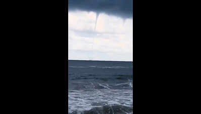 Waterspout formed off Jahania coast