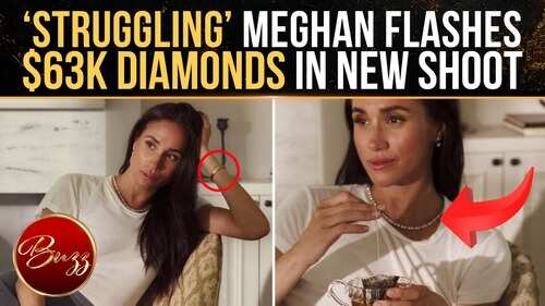 &lsquo;Most Trolled&rsquo; Meghan Markle Pairs White Tee With $63K Diamonds In New Shoot | WATCH
