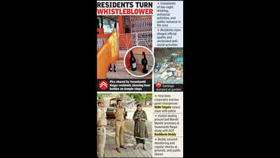 Liquor Parties On Temple Steps: Swawlambi Nagar Ground Turns Into Booze Den