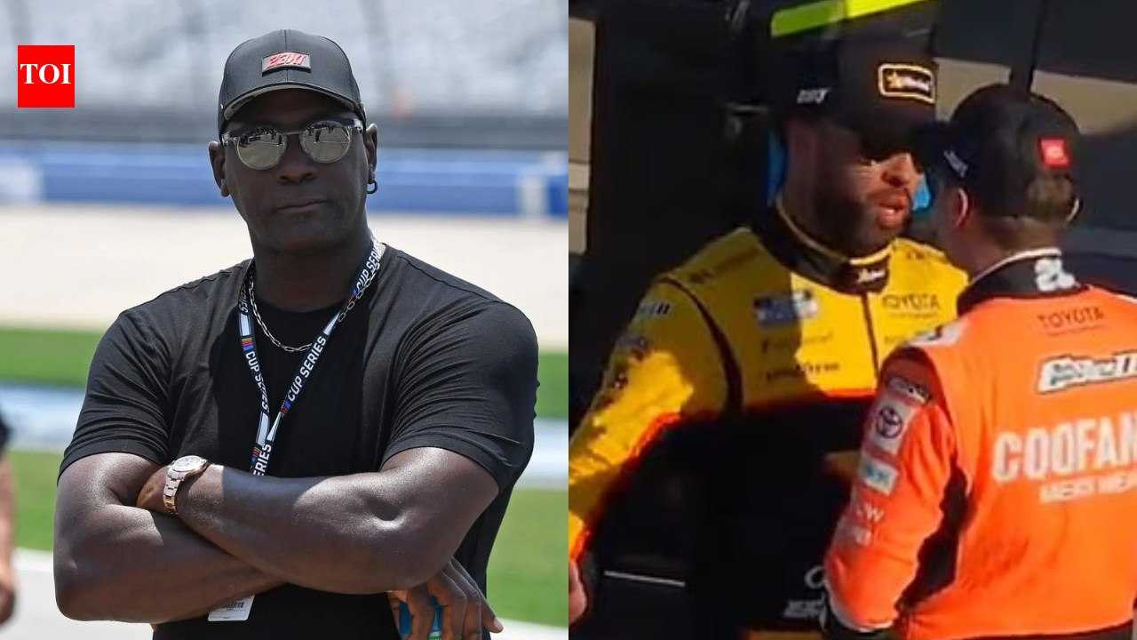 Michael Jordan’s NASCAR driver Bubba Wallace sparks mystery after heated Christopher Bell pit road confrontation