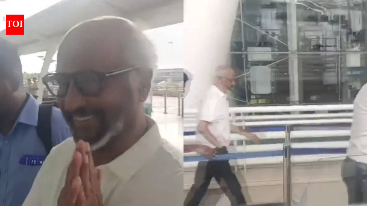Rajinikanth smiles at Vijay CM question