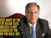 Success quote of the day by Ratan Tata: "Success is not measured by the position you hold, but..."