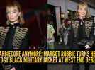 Margot Robbie&rsquo;s bold Alexander McQueen look steals the spotlight at London theatre premiere