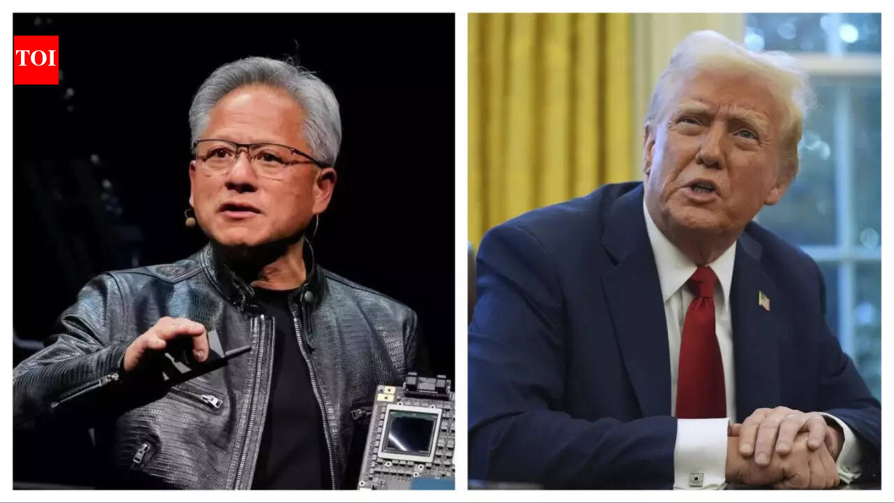 After reports of Nvidia CEO Jensen Huang missing Trump’s China visit, US President says ‘Jensen is currently ...’