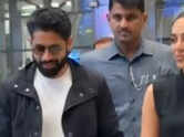 Naga Chaitanya and Sobhita Dhulipala&rsquo;s elegant airport appearance grabs attention; couple wins hearts with their soft romance