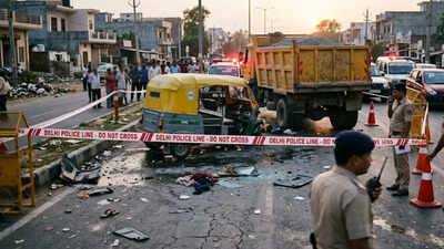 3 killed, 4 injured after dumper hits autorickshaw in Delhi’s Alipur