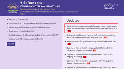 KVS NVS Tier-2 provisional answer key 2026 out, objection window open till May 17