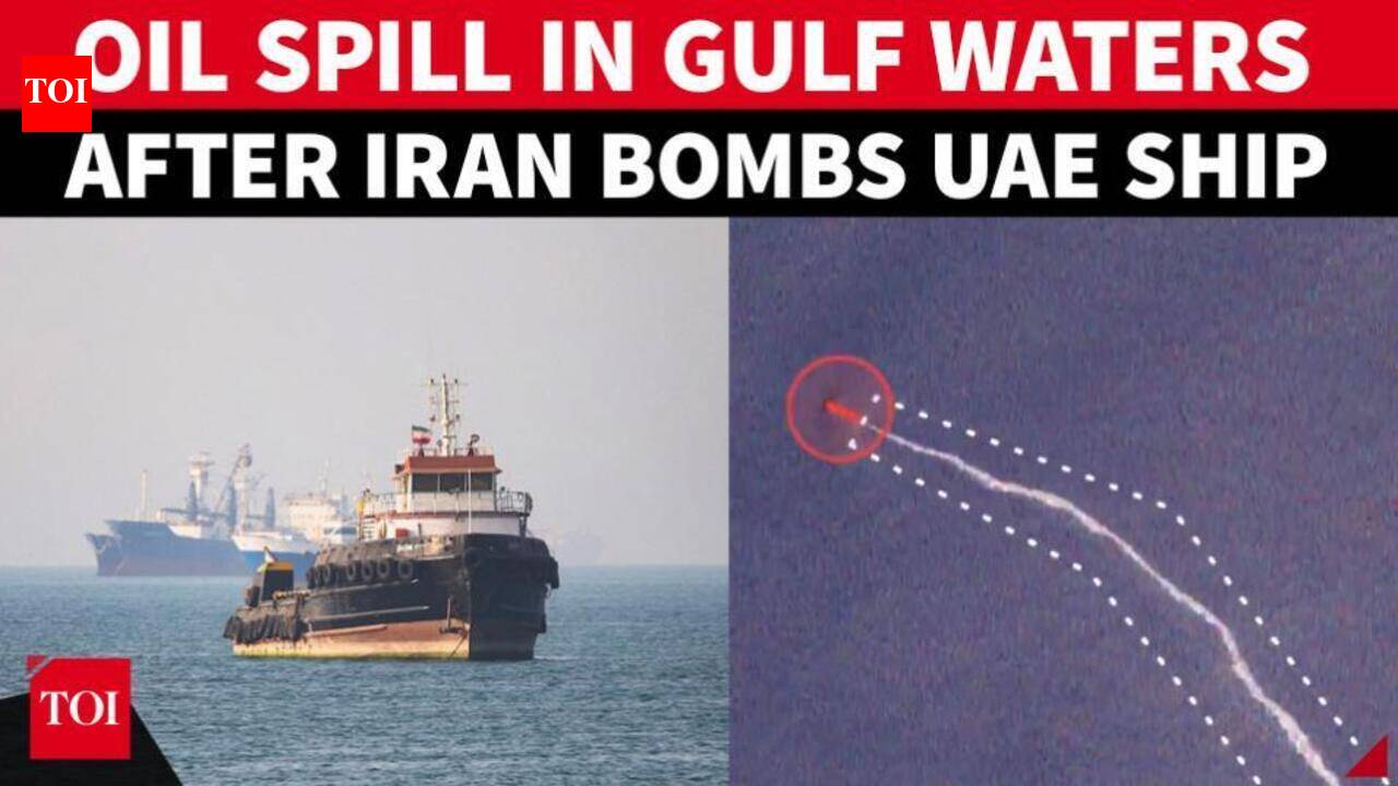 Oil Leak In Gulf Waters After Iranian Drone Hits UAE Ship Near Oman - Report