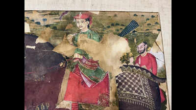 Oldest & most authentic portrait of Rani Jhansi celebrating son’s adoption turns up in MP archives