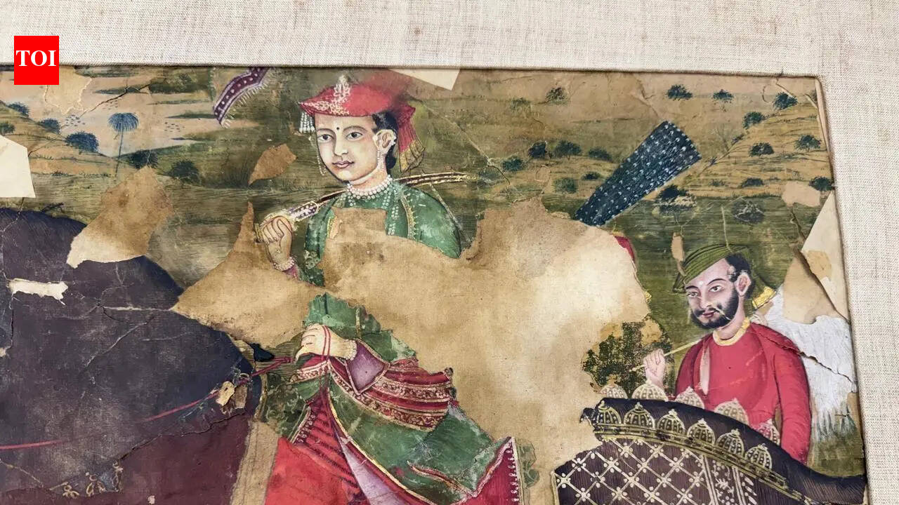 Oldest &amp; most authentic portrait of Rani Jhansi celebrating son’s adoption turns up in MP archives