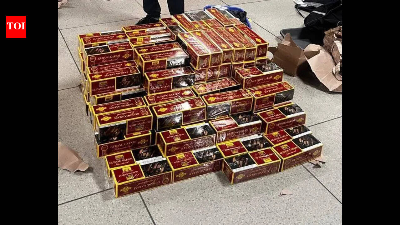 入手困難　cigar adhesive stoned reset CDセット Customs seizes 566 boxes of cigarettes at Ahmedabad airport
