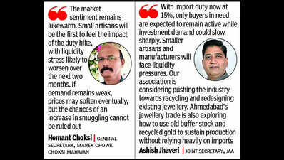 Gold duty hike triggers liquidity, job concerns in jewellery sector