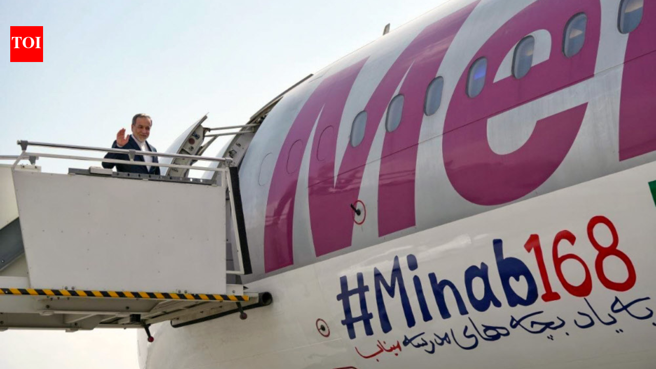 Iran's Araghchi in India for BRICS meet; his plane carries a pointed message: 'Minab168'