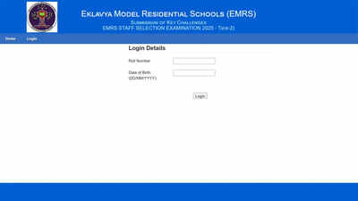 EMRS Tier 2 answer key 2026 released at NESTS portal with OMR sheets; download here