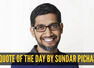 Quote of the day for kids by Sundar Pichai: "It is important to follow..."