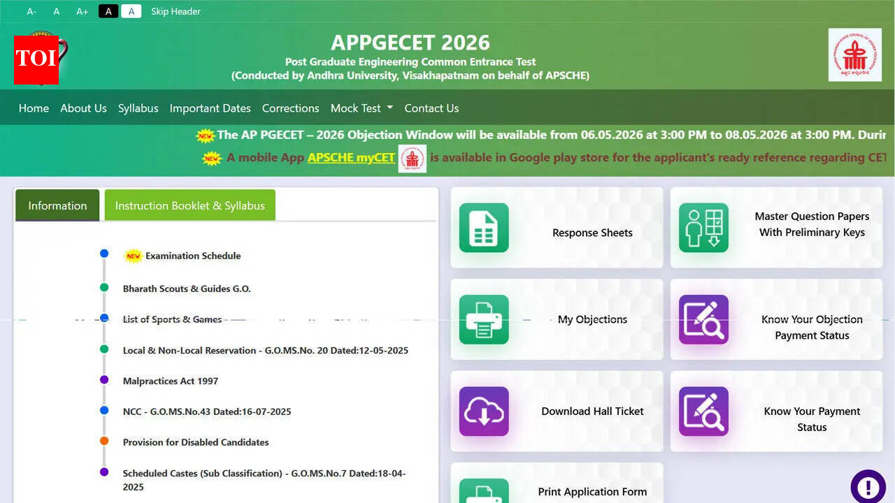APPGECET 2026 results declared; 93.29 per cent candidates qualify for engineering and pharmacy PG admissions