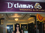 Yuvika Chaudhary @ D'damas store