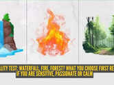 Personality test: Waterfall, fire, forest? What you choose first reveals if you are sensitive, passionate or calm