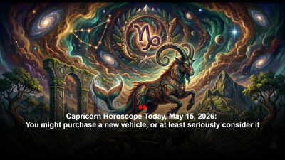 Capricorn Horoscope Today, May 15, 2026: You might purchase a new vehicle, or at least seriously consider it