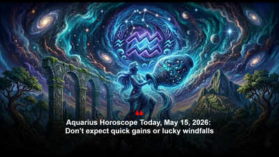 Aquarius Horoscope Today, May 15, 2026: Don’t expect quick gains or lucky windfalls
