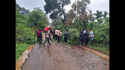 Heavy rain disrupts traffic and power in Kodagu