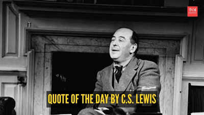 Quote of the day by C.S. Lewis: "Don't let your happiness depend on something..."