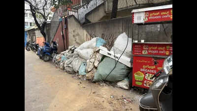 Garbage menace chokes Brigade Road in Bengaluru, affects business
