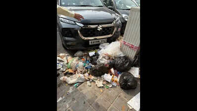 Garbage menace chokes Brigade Road in Bengaluru, affects business