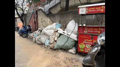 Garbage menace chokes Brigade Road in Bengaluru, affects business