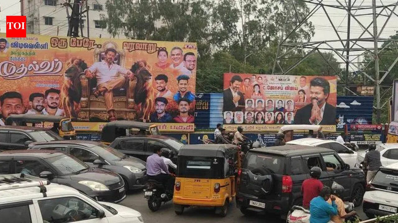 TVK digital banners continue to clutter Trichy