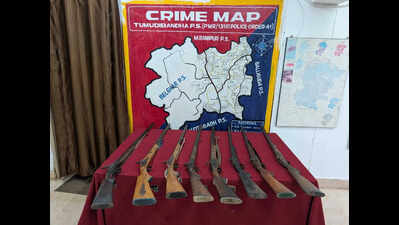 8 country-made guns seized from Kandhamal forest