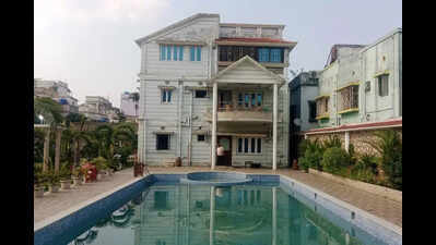 Cops raid TMC MLA’s Pailan homes, find pool, cave, landscaped lawn