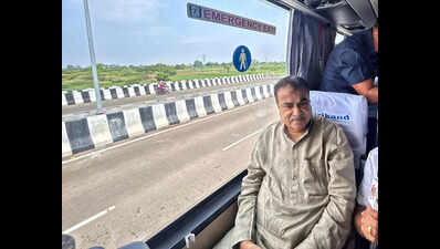 Palkhi route will be ready by year-end, says Gadkari after inspecting work progress by pvt bus in line with PM’s austerity appeal