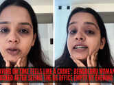 &lsquo;Leaving on time feels like a crime&rsquo;: Bengaluru woman shocked after seeing the US office empty by evening